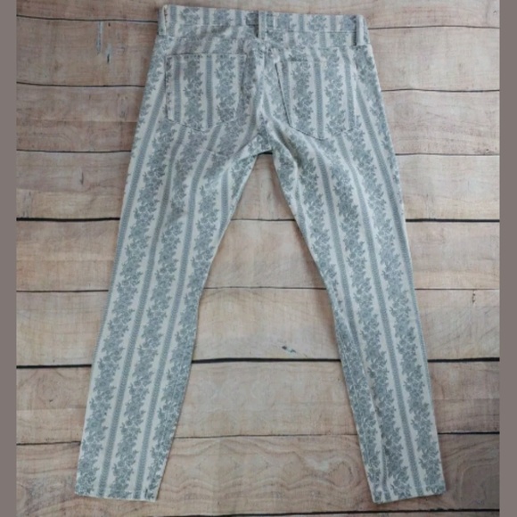 Current/Elliot skinny ankle grey floral jeans - Picture 2 of 8